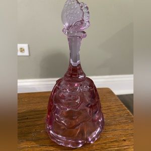 Fenton bell with butterfly handle